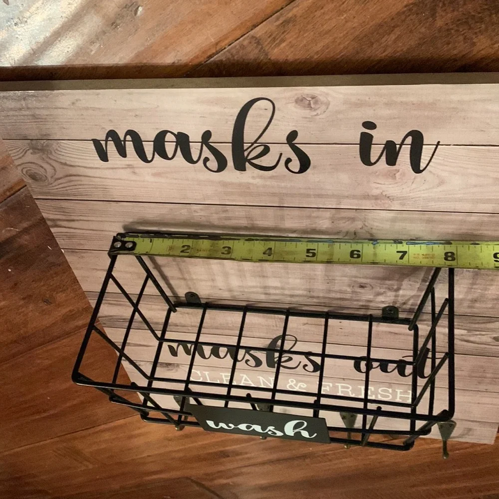 “Masks in, Masks out” Wall Decor